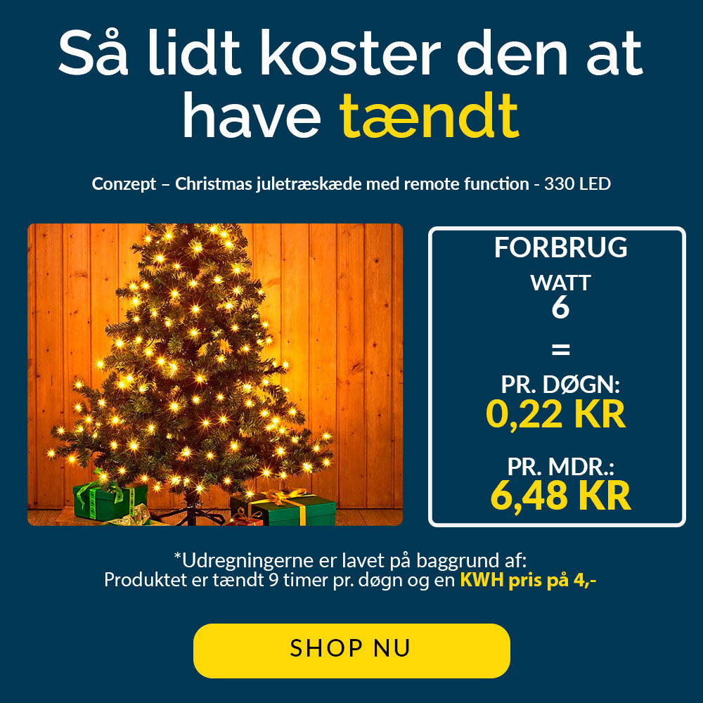 Conzept Weihnachtsbaumkette mit 330 warmweißen LEDs und Fernbedienung