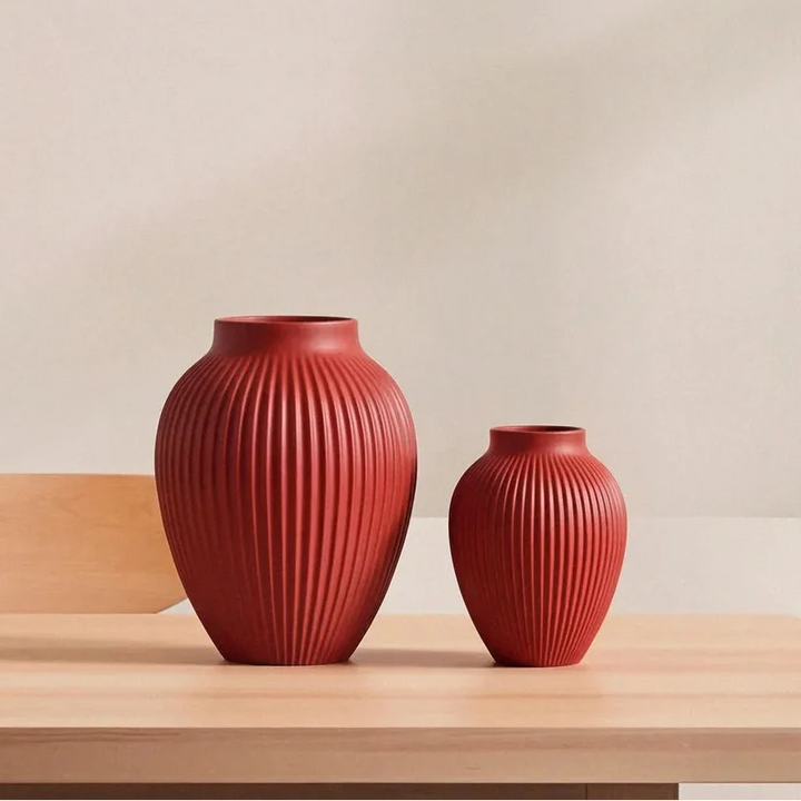 Knabstrup - Vase 20 cm cherry red