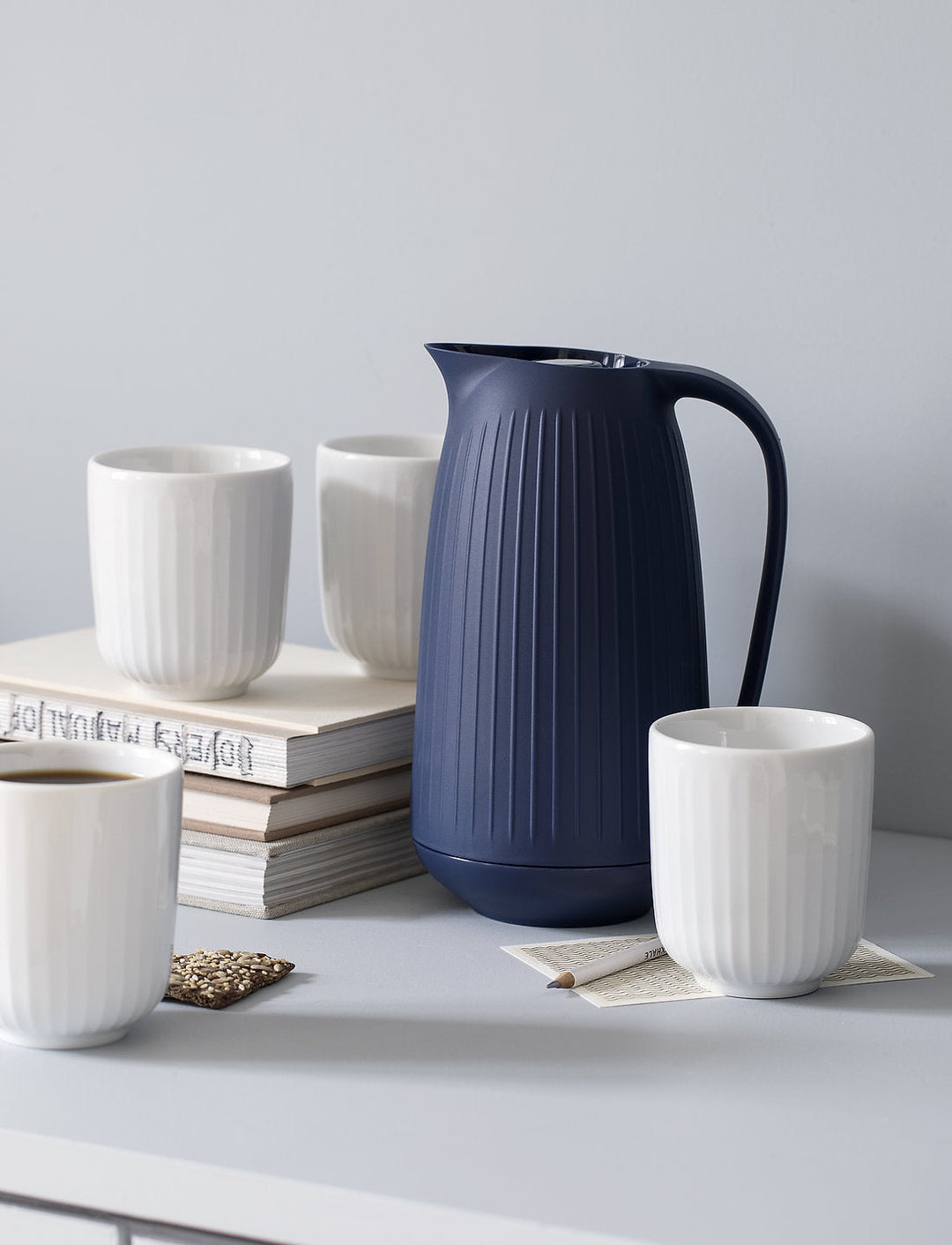 Kähler - Hammershøi Thermoskanne 1,0 l indigo