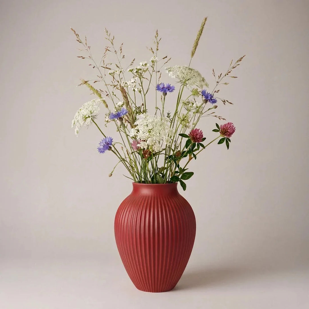 Knabstrup - Vase 20 cm cherry red
