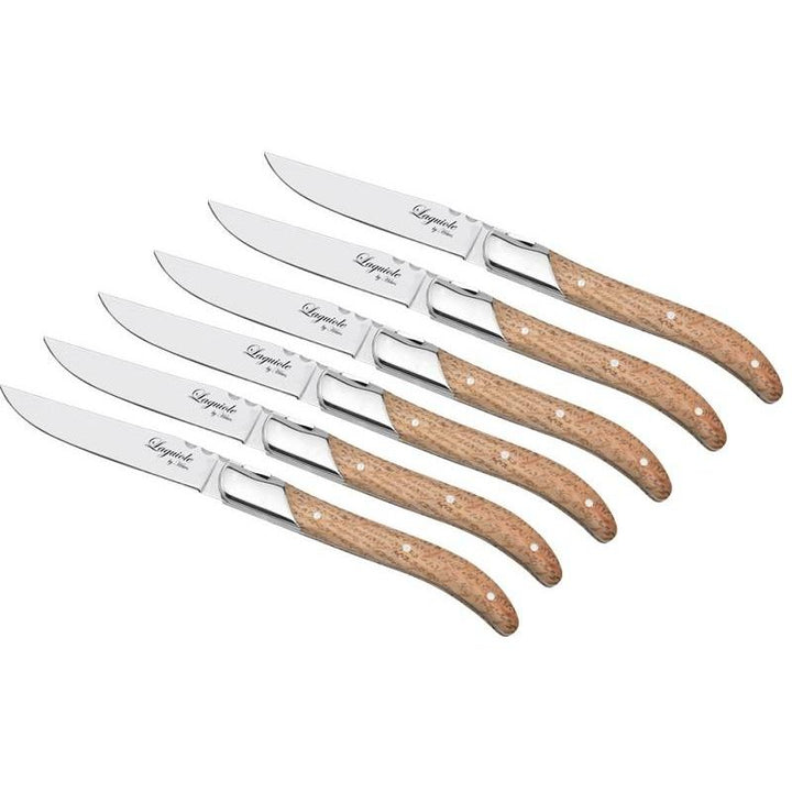 Laguiole by Haws Steakmesser, 6-teilig, Eiche