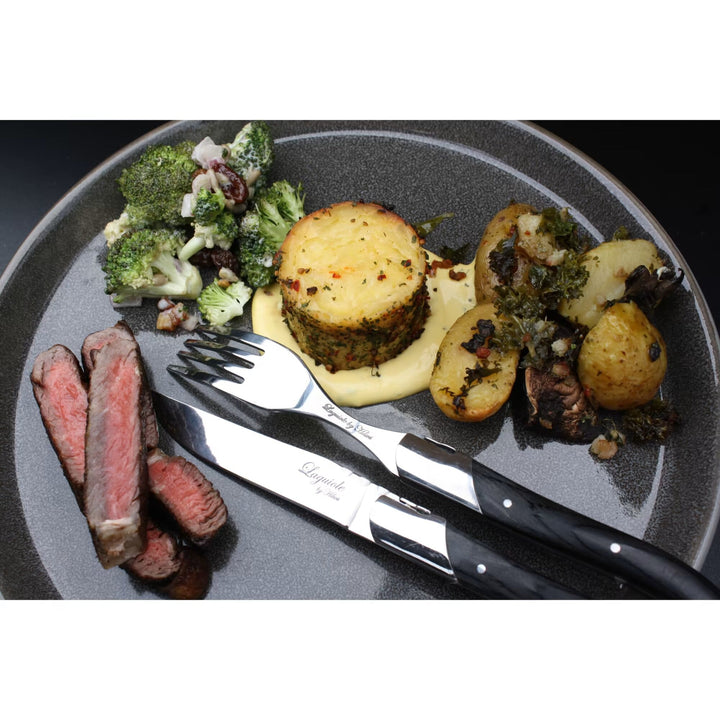 Laguiole by Haws – Steakmesser, 6-teilig – Schwarzes Ebenholz