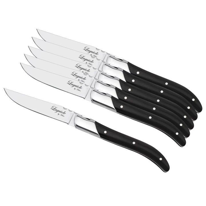 Laguiole by Haws – Steakmesser, 6-teilig – Schwarzes Ebenholz