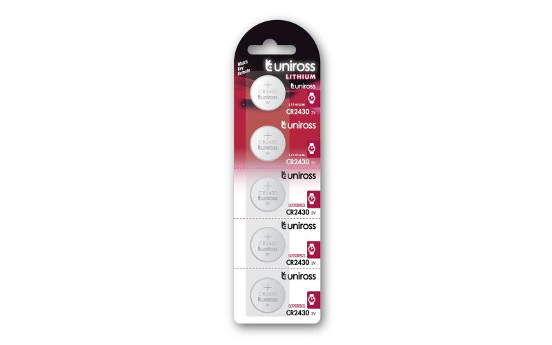 Uniross Lithium-knoopcel CR2430 3V - 5-pack