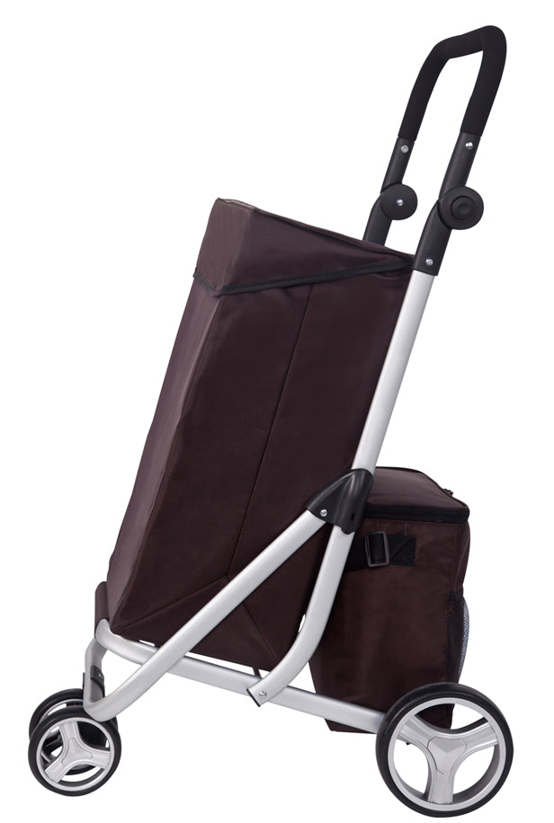 Conzept Reisetrolley, 3 Räder, Luxus-Aluminium, mit Kühltasche