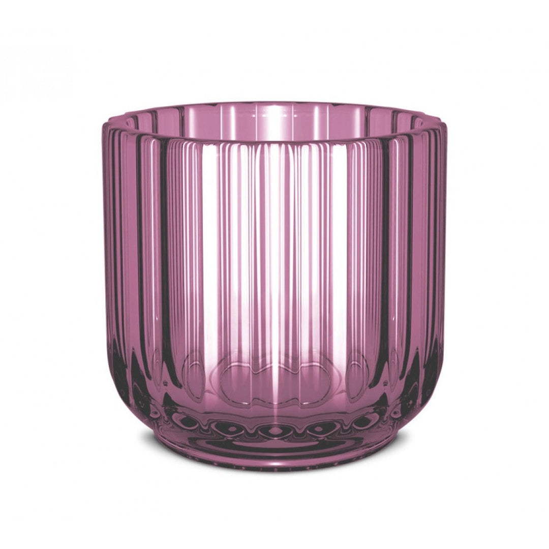 Lyngby – Theelichthouder 6,5 cm – Lila Glas