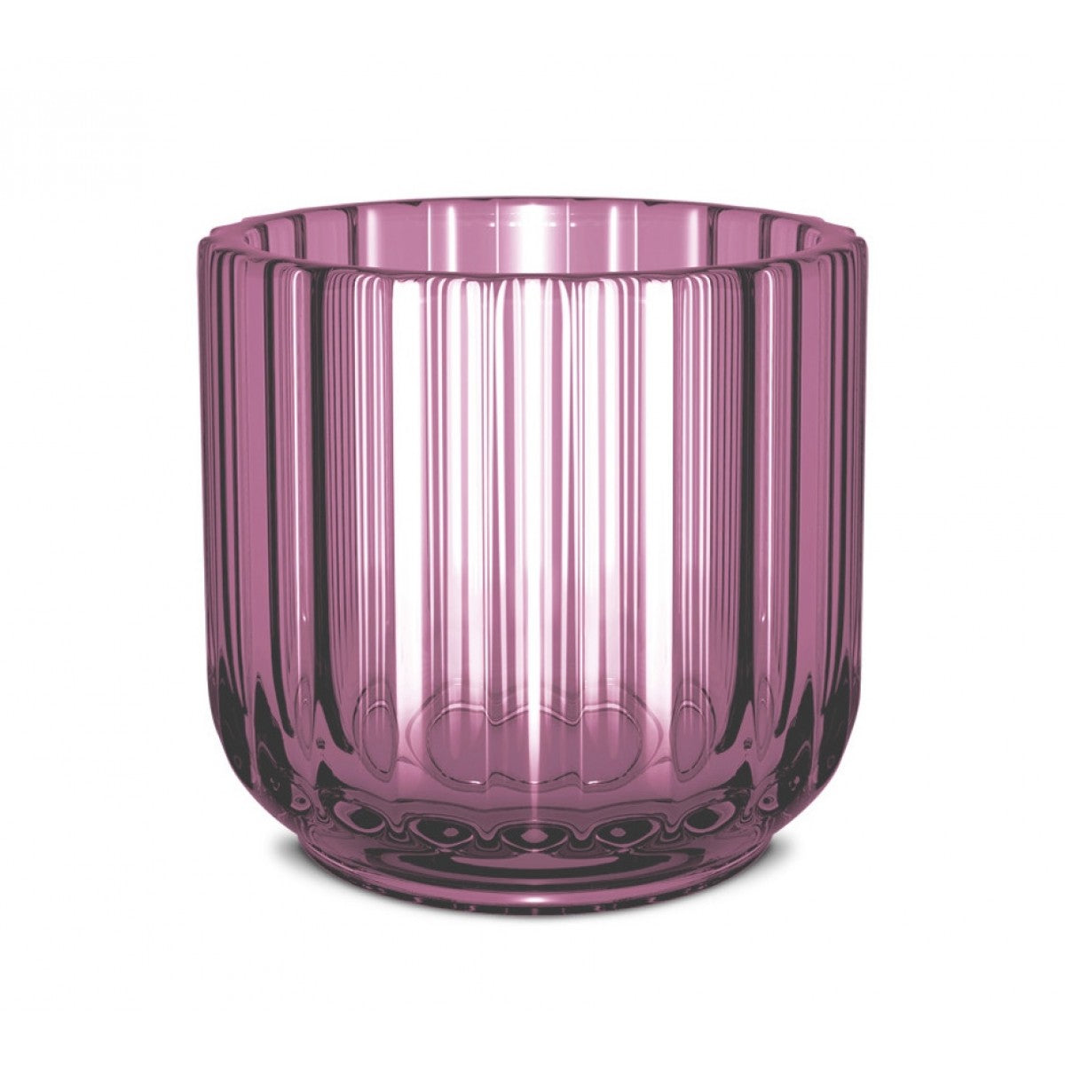 Lyngby – Theelichthouder 6,5 cm – Lila Glas