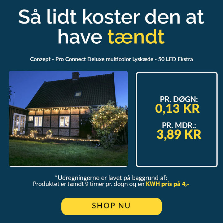 Conzept - Pro Connect Deluxe mehrfarbige Lichterkette mit 50 LEDs - Extra