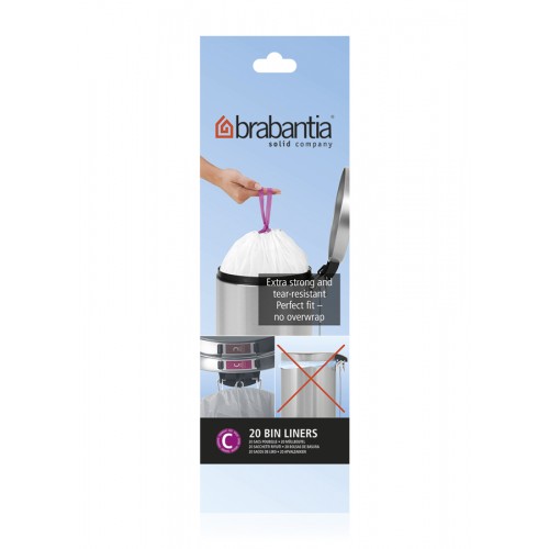 Brabantia - Müllbeutel 12L Größe C - 20 Stück.