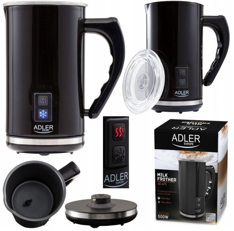 Adler - Elektrischer Milchaufschäumer AD4478 - Schwarz