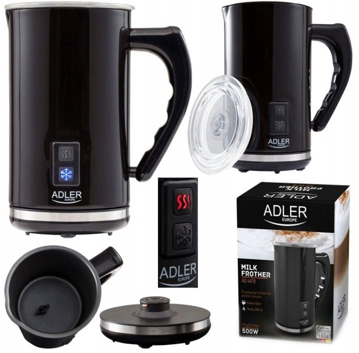 Adler - Elektrischer Milchaufschäumer AD4478 - Schwarz