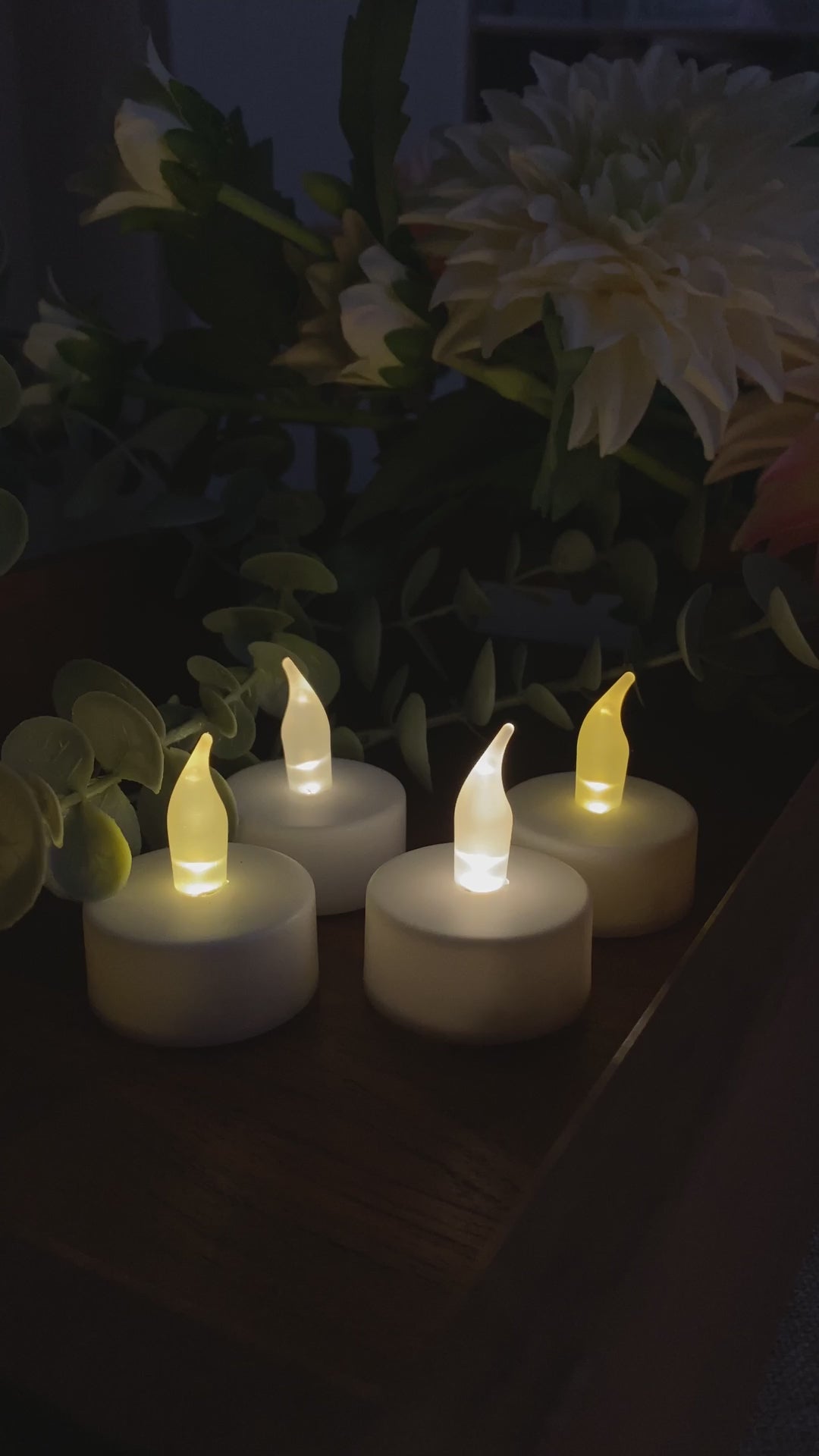Conzept – 4 LED-waxinelichtjes, warmwit