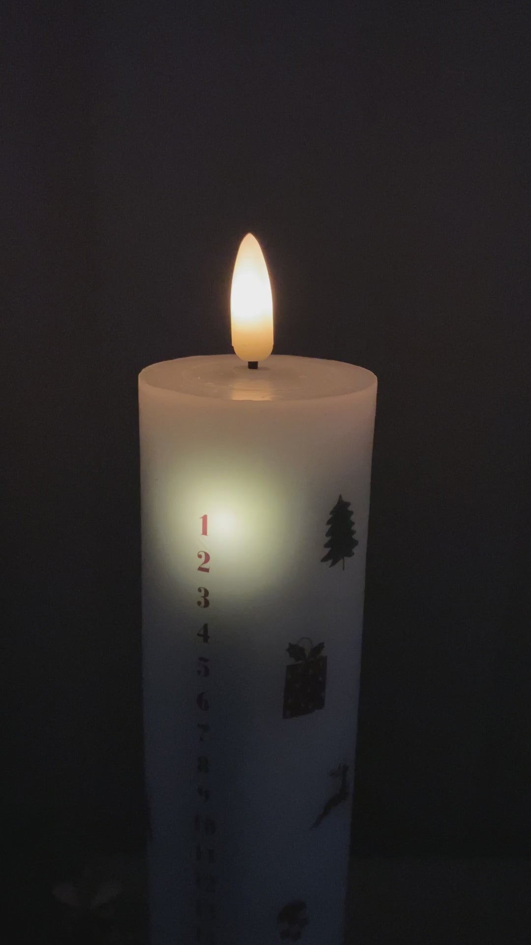 Led-kalenderverlichting met kerstslinger – met afstandsbediening