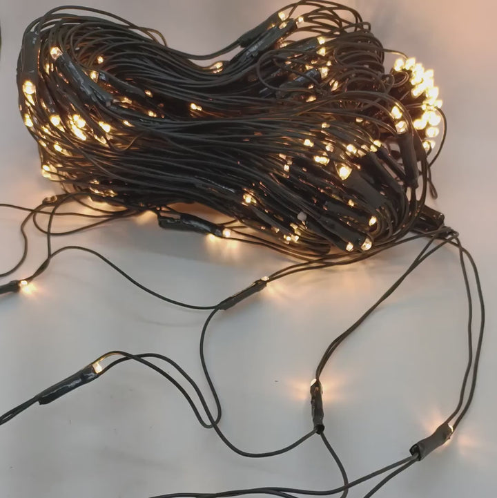 Conzept Christmas - Lichtsnoer 1x1 m 80 LED's warmwit - met afstandsbediening