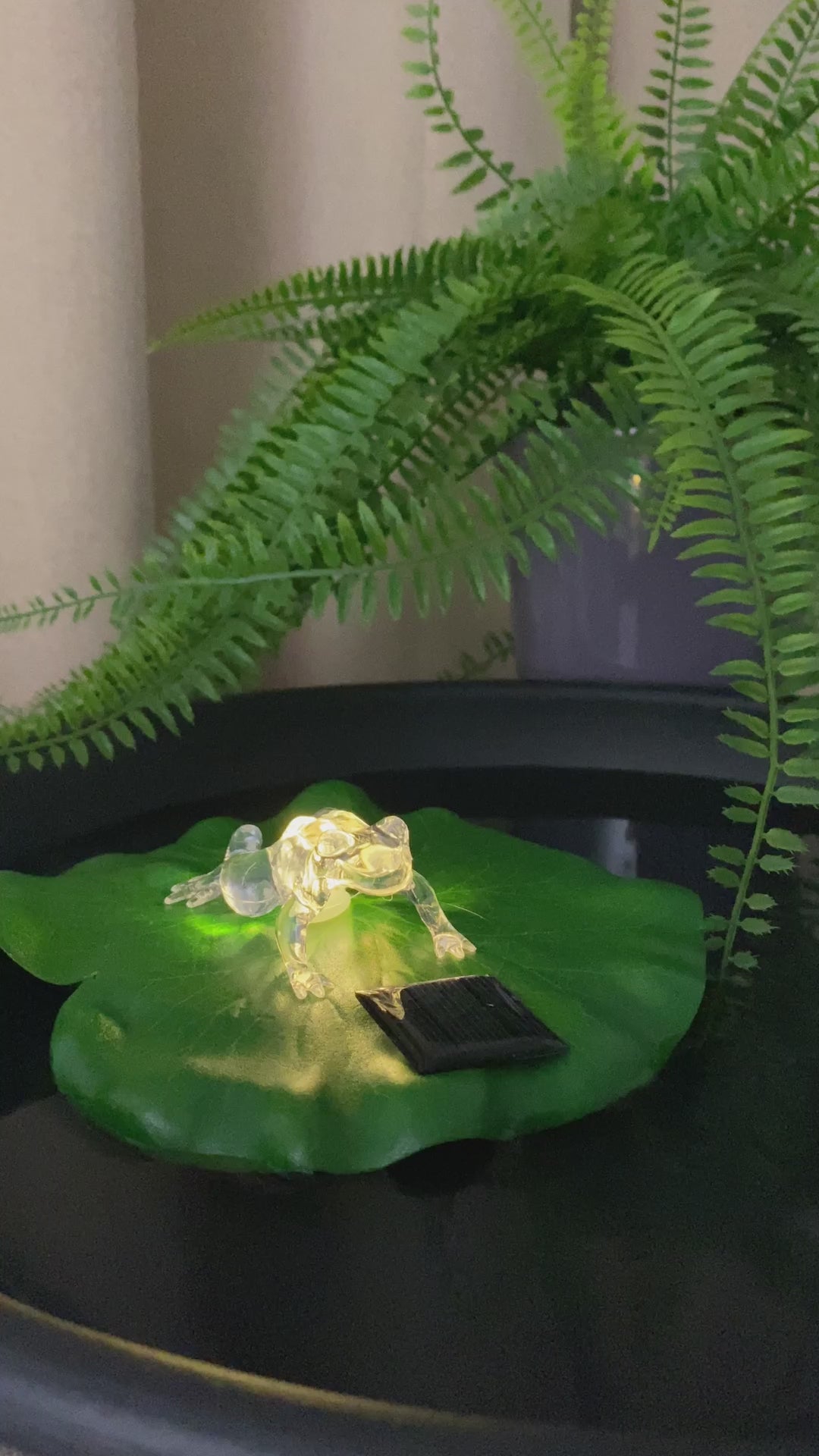 Solar-Lotusblatt mit Samen Ø17 cm