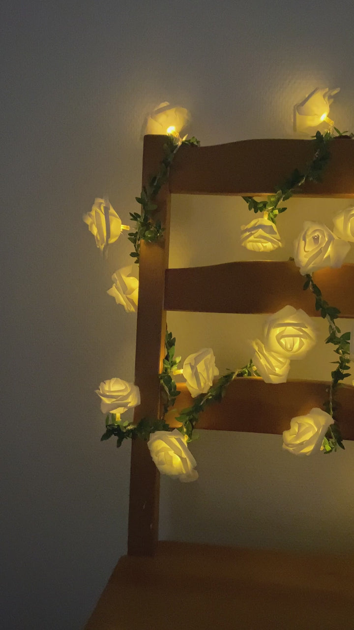 Konzept - Solarlichterkette mit Rosen 20 Stk.
