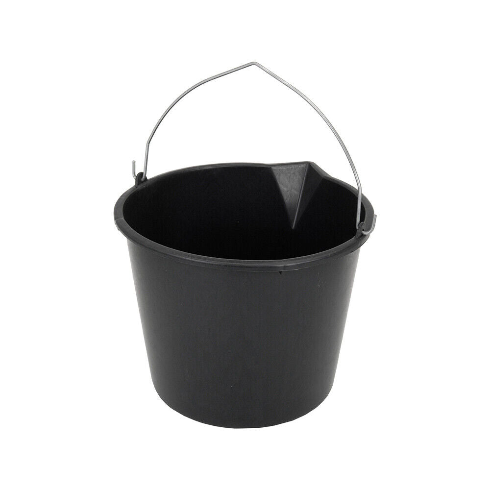 Eimer schwarz - 12 l - Kunststoff