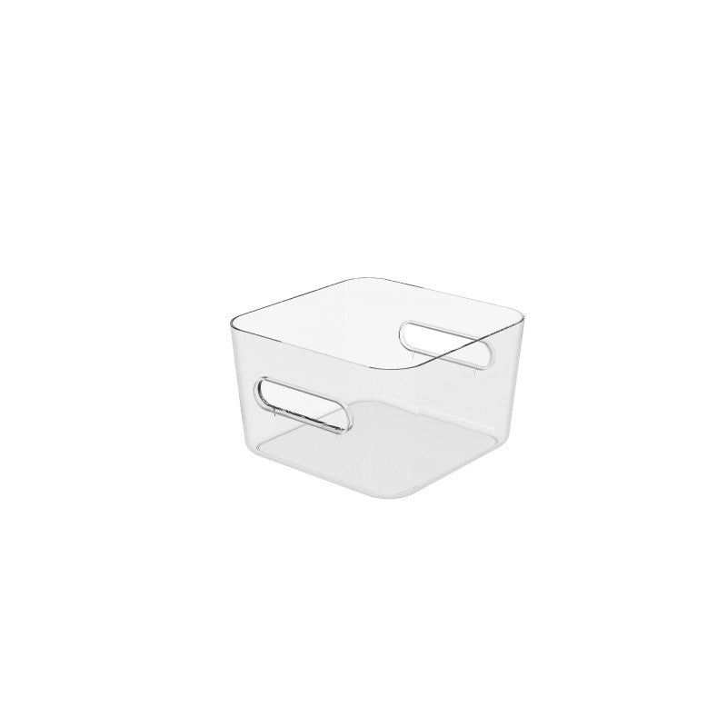 Smartstore – Kompakte, transparente, quadratische Aufbewahrungsbox M, 3,6 l