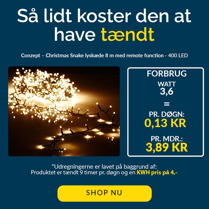 Conzept – Kerstverlichting met afstandsbediening – 400 leds