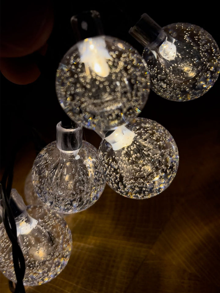 Conzept Solar-Lichterkette mit Kugeln, 2,5 cm, 20 LEDs, warmweiß