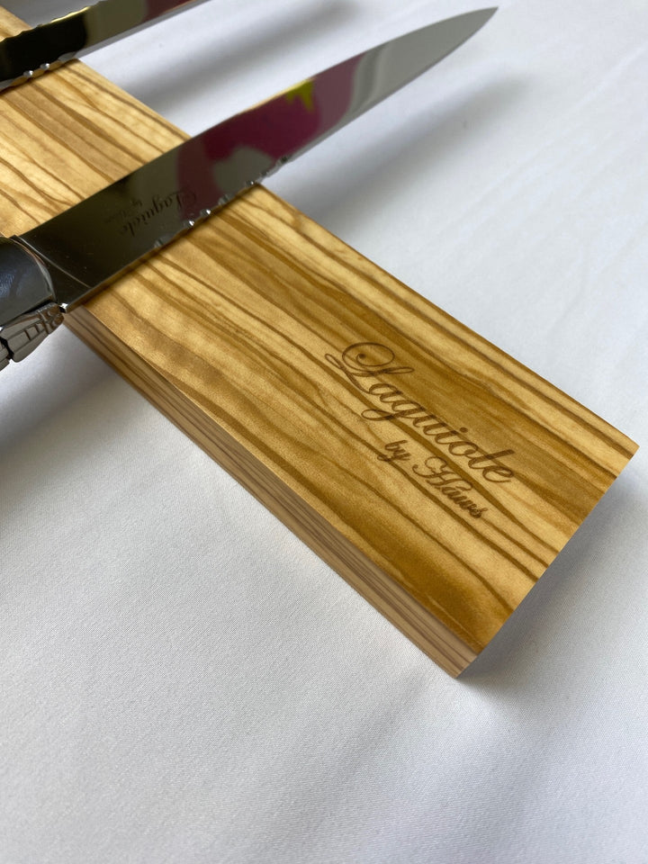Laguiole von Hâws – Messermagnet für die Wand – Olivenholz