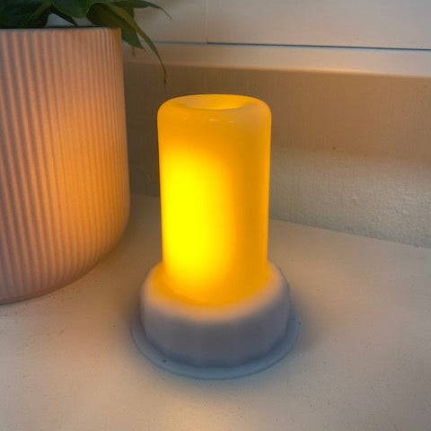 LED-Lampe mit Flammeneffekt, 7,6 x 9,5 cm