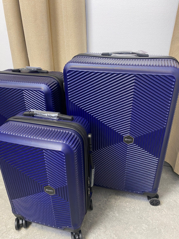 Kofferset in Dunkelblau - ABS - 3-teilig 20'' + 24'' + 28''