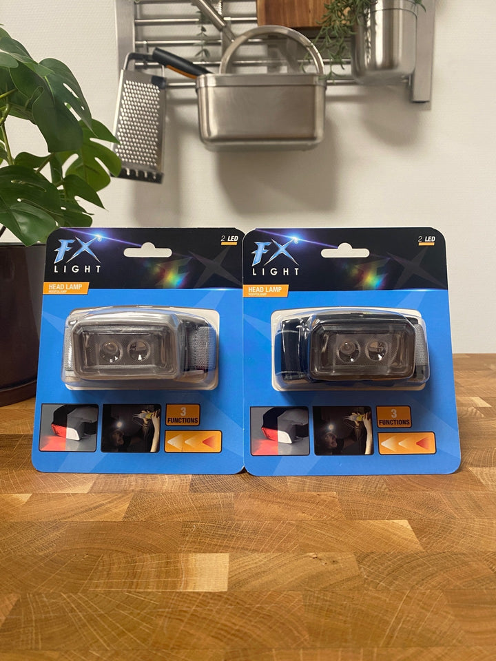 Stirnlampe 1 Stück - mit 3 Funktionen - 2 verschiedene