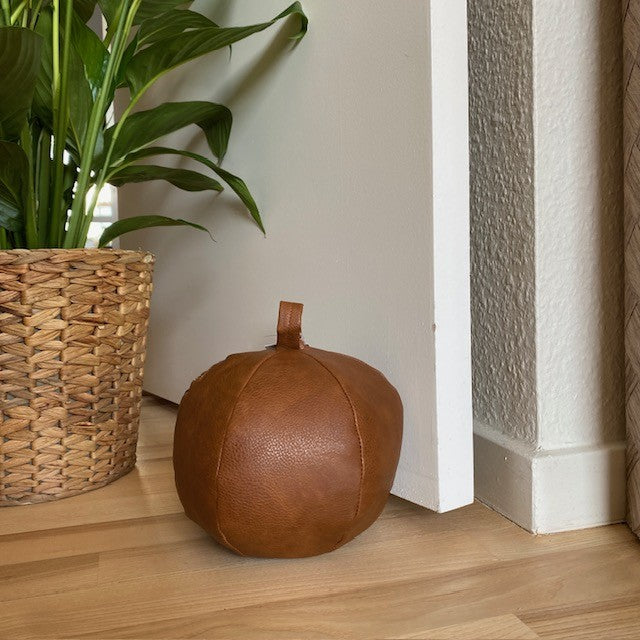 Türstopperkugel Ø15 cm 1,5 kg PU cognac