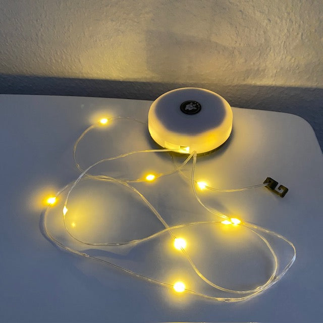 Conzept Campinglampe 2-in-1 – Lichterkette und Lampe – wiederaufladbar – ausrollbar