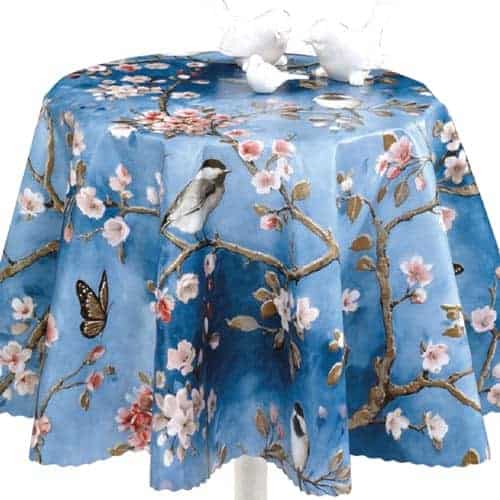 Wachstuch „Sparrow“ – 140 cm – 20 m pro Rolle – Blau