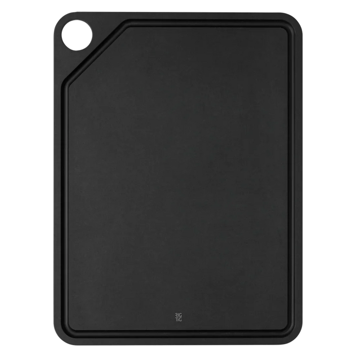 RIG-TIG - Schneidebrett Cut-it 39,8 cm schwarz mit Saftrille